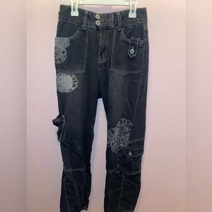 Y2K pattern jeans